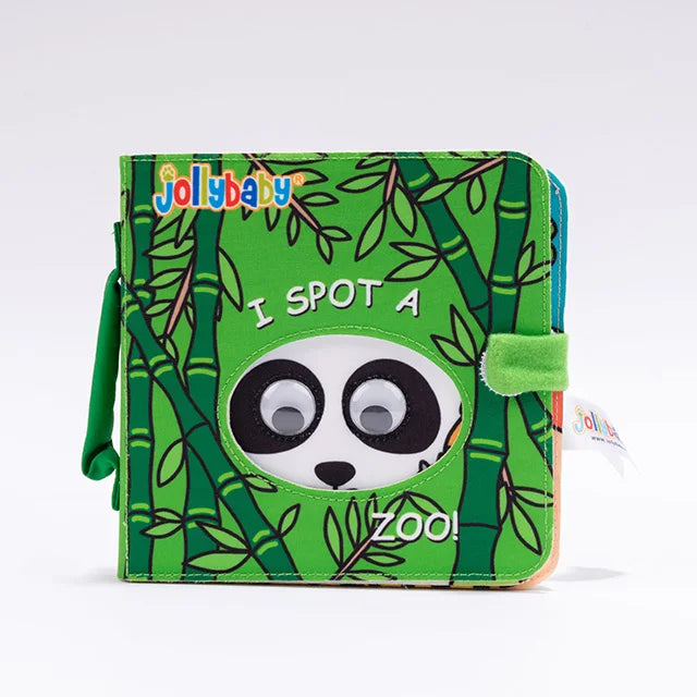 Jollybaby Montessori Libro De Tela Funny Infant Early Education Sensory Cloth Book Fabric Book Toy for Baby Unisex Food Grade
