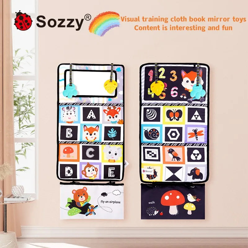 Manufacturer Baby Bed Floor Mirror Toys Tummy Time Mirror Toy Crinkle Sensory Toys for 0-12 Months