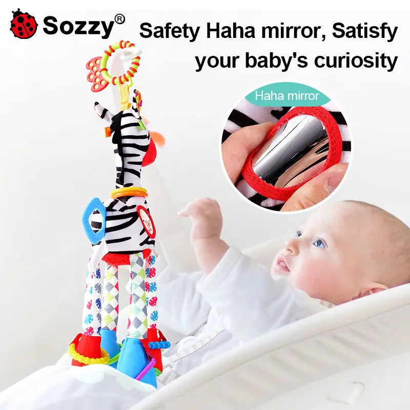 Newborn Baby 0-12 Months Musical Wind Chimes Soft Giraffe Pendant Stuffed Wind Chime for Infant Bedside Decor