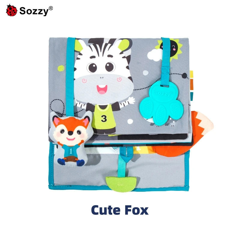 Manufacturer Black White High Contrast Tummy Time Toys Baby Bad Cloth Book Floor Mirror for 0-12 Months