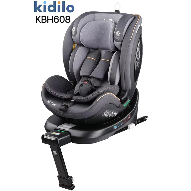 Newborn 0-3 Years 360 Degree Kidilo Baby Car Seat, Infant Car Seats with ISOFIX and Support Leg for Daily Family Rides KBH608