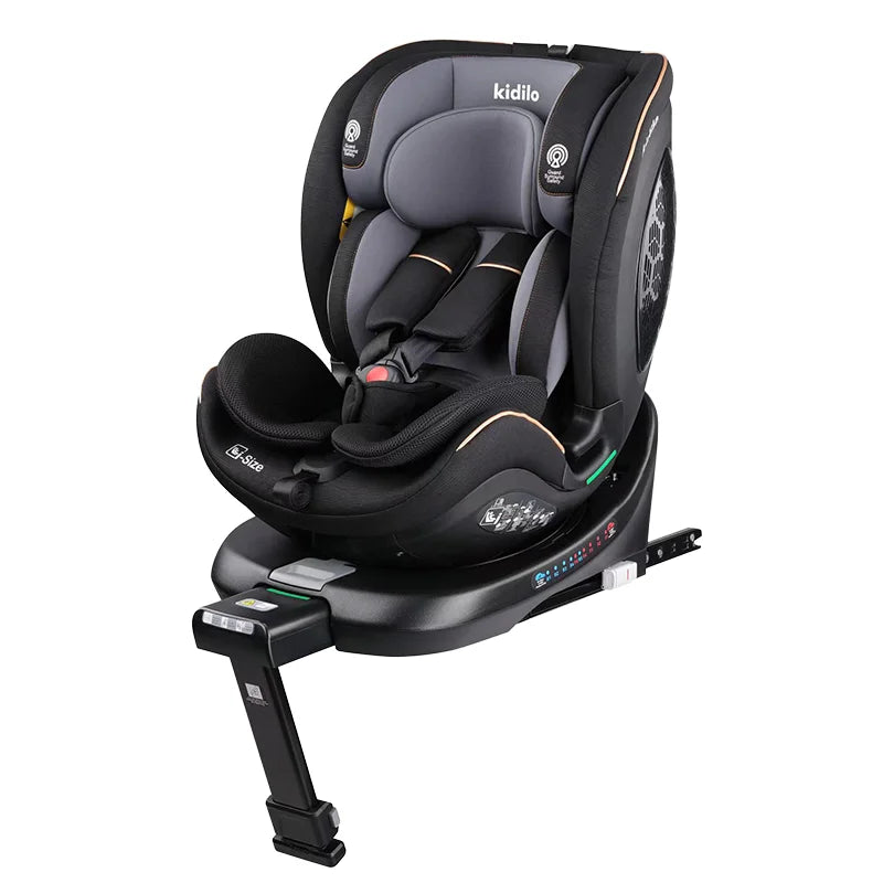 Newborn 0-3 Years 360 Degree Kidilo Baby Car Seat, Infant Car Seats with ISOFIX and Support Leg for Daily Family Rides KBH608