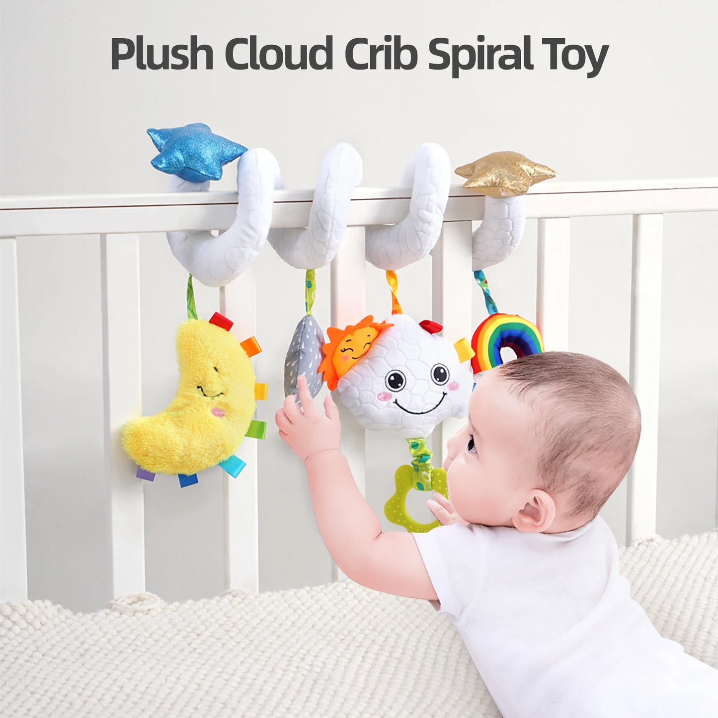 Factory Stroller Baby Spiral Crib Toys Baby Musical Hanging Toy Baby Activity Spiral Toys for Bed Carseat