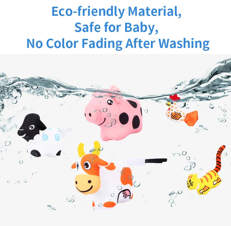 Ready Stock Wholesale Portable Folding Baby Farm Animal Children Kids Play Games Activity Round Mats Toys