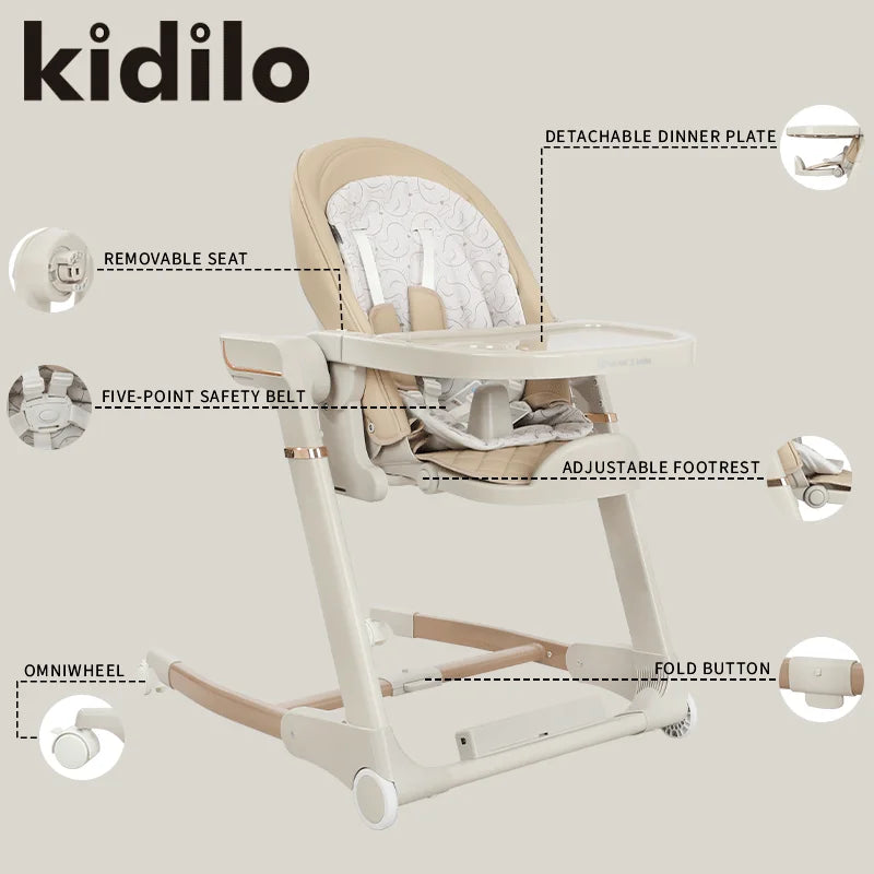Kidilo Electric Automatic Rocking Bouncer Chair for Babies Newborn Baby Sleep Swing Cradle for 0-12 Months SG129