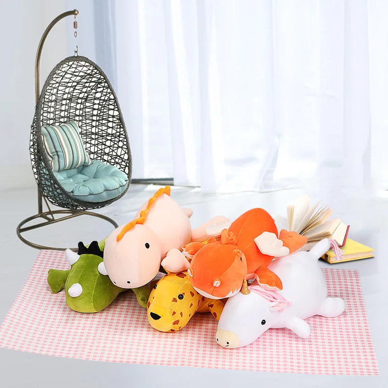 Customization logo High Quality Custom Super Soft Stuffed Animals unicorn Dinosaur Plushies Toys Doll Manufacturer for Kids