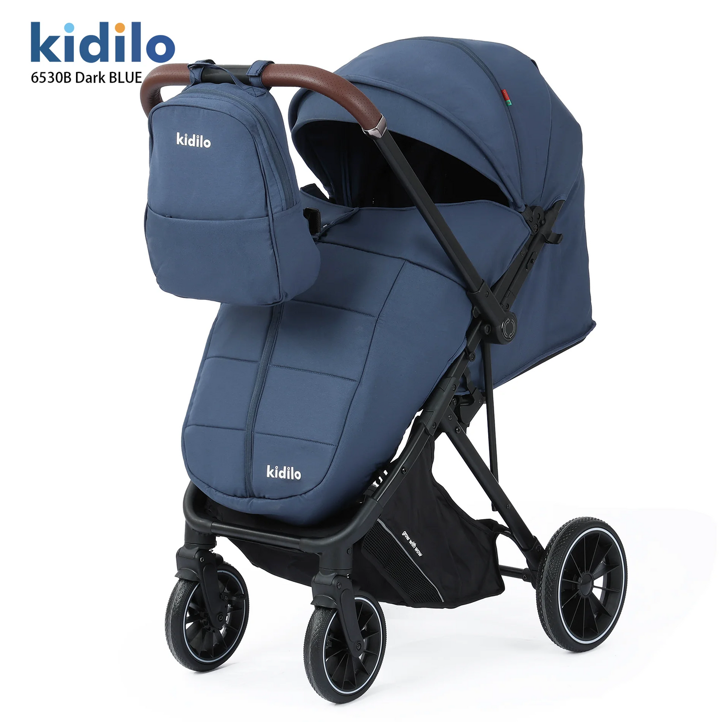 Non-Toxic Lightweight Baby Stroller for 0-3 Years Foldable Travel Stroller with Adjustable Handle for Toddlers Daily Walks 6530B