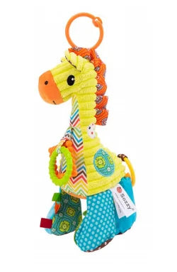 Cute Lion Animal Soft Touch Infant Musical Toy with Pull String Car Seat Pulling String Sets Packaging