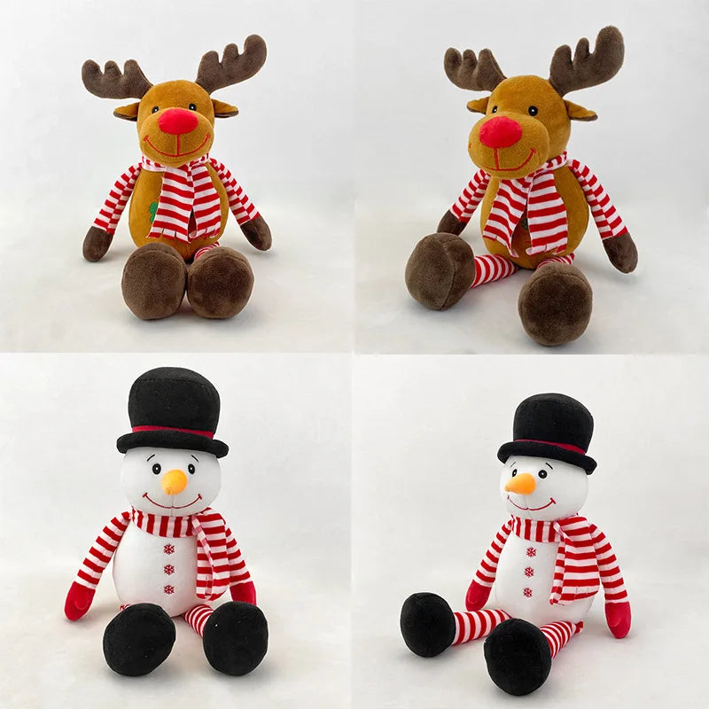 Manufacturer High Quality Christmas Xmas Plush Toys Stuffed Anime Elephant with Clothing for Baby Gift