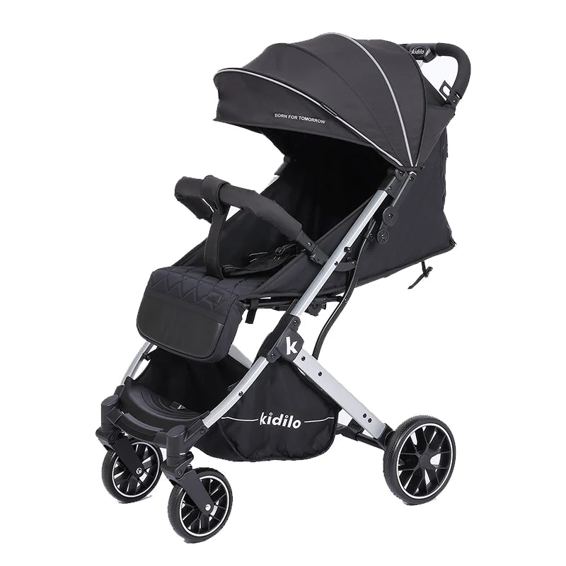 Kidilo Multiple Folding Pushchair Wagon Prams Travel Baby Stroller 3 in 1 Luxury with Car Seat Set for Babies Wholesale K12