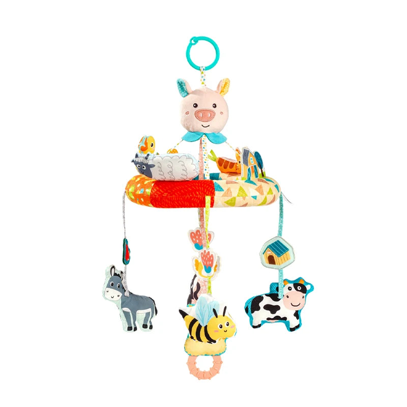 JOLLYBABY Baby Crib Mobile Toys Arm with Music Box Spin Motor Volume Control 3 Modes Nursery Decor Hanger for DIY Clamp Mobile