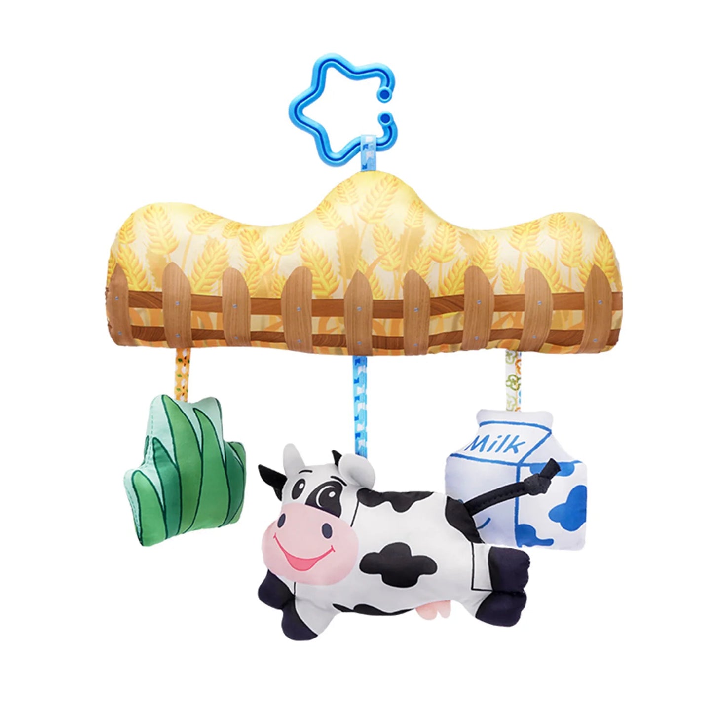 JOLLYBABY Eco-Friendly Soft Plush Animal Toy CE Certified for Baby Cribs Hanging Mobile and Nursery Decor