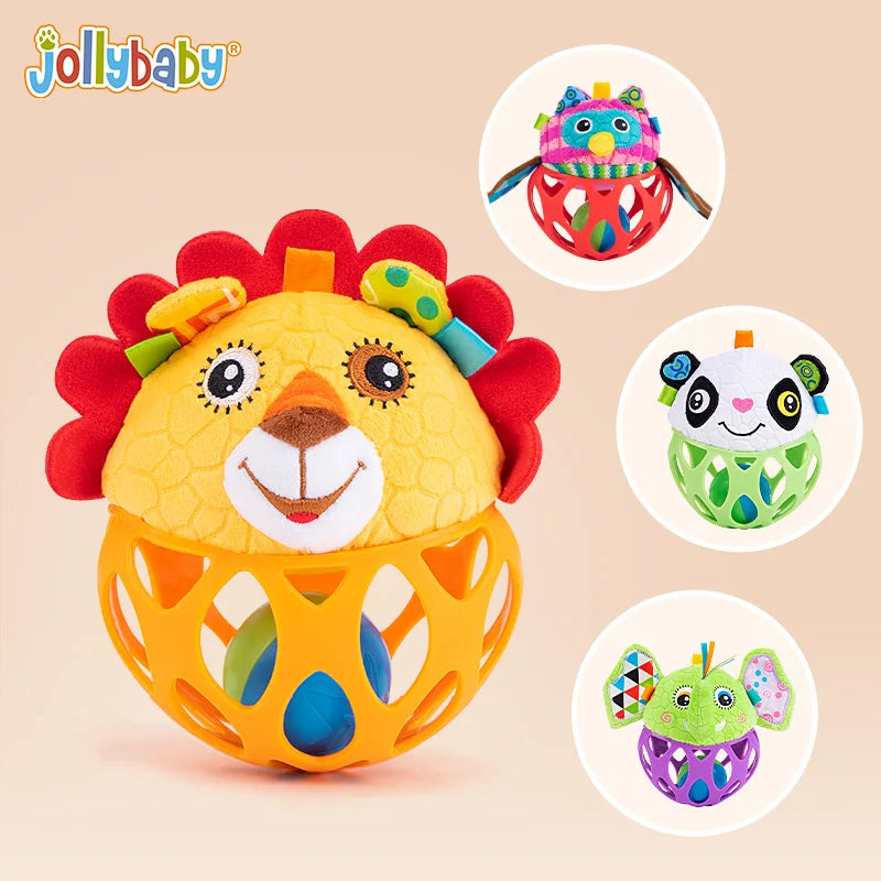 Jollybaby Eco Friendly Toy with Accessories Plastic Rattle for Kids Can Chew Rattles for Babies Rattle Ball Newborn Toys