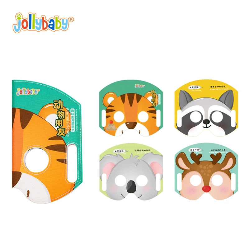 Jollybaby Hot Selling Halloween Children Cosplay Mask Party Decoration Cartoon Animal Kids Felt Mask