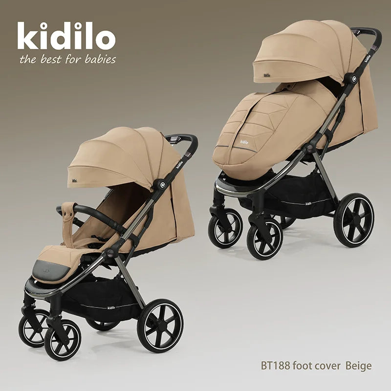 Kidilo 0-3 Years Non-Toxic Lightweight Portable Pushchair Baby Stroller Multiple Foldable for Travel Wholesale From China BT188F