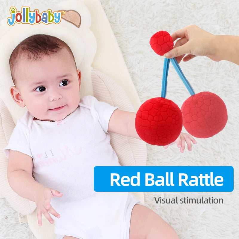 Jollybaby Tail Cloth Book Toy Plush Stuffed Toys Set Include Hand Puppet Cloth Soft Ball 4 in 1 Toy Newborn Baby Gift Set