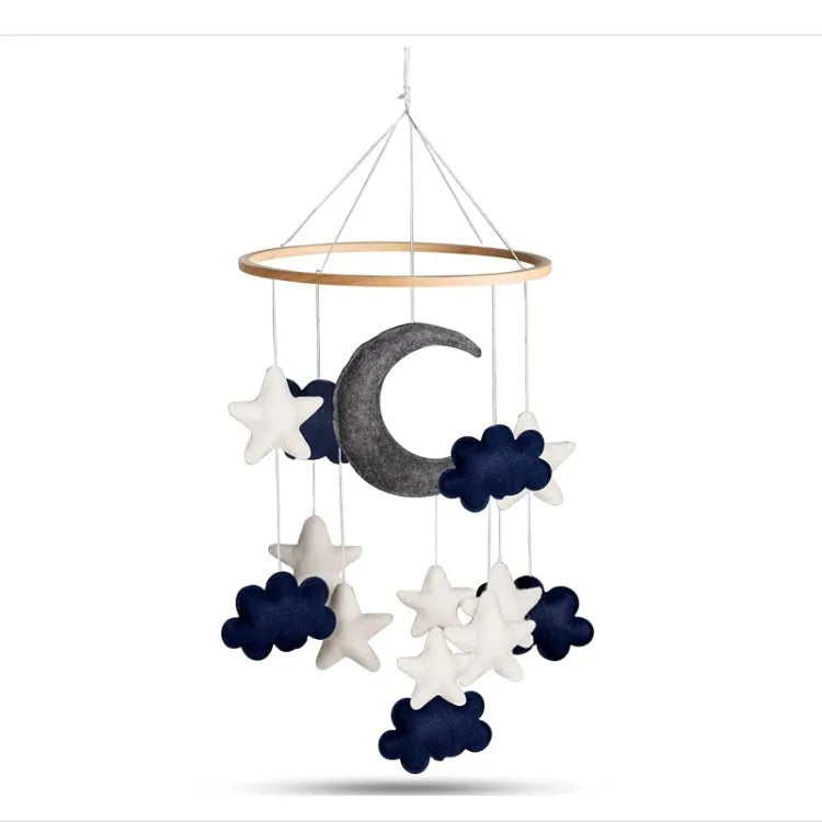 Wood Hanging Rotating Toy Baby Musical Crib Mobile for Bed Crib Toys Manufacturer Nursery Decor Felt Animal Unisex Acccepted
