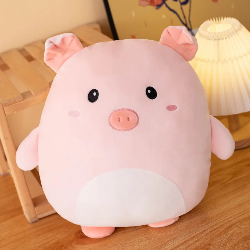 Custom Made Cartoon Squishy Plush Toy Cute Super Soft Stuffed Animal Panguin Crab Panda Dinosaur Frog Rabbit Plush Pillow