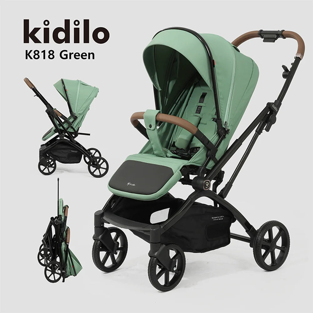 Kidilo 0-3 Years Non-Toxic Lightweight Portable Pushchair Baby Stroller Multiple Foldable for Travel Wholesale From China K818