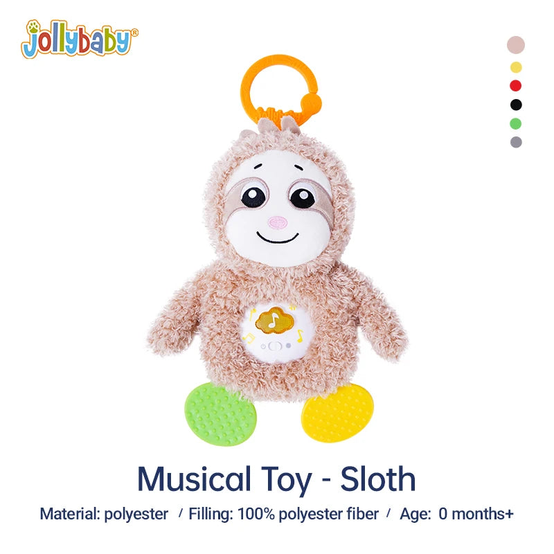 JOLLYBABY Customized LED Musical Stuffed Animals Light up Plush Toy Animated Soothe Birthday Gifts Gift Box Mouse Unisex Yellow