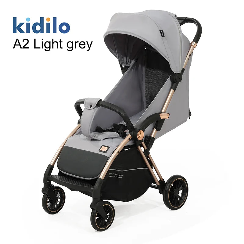 Lightweight Non-Toxic Baby Stroller for 0-3 Years Foldable Travel Stroller with Adjustable Handle Toddlers Family Trips A2