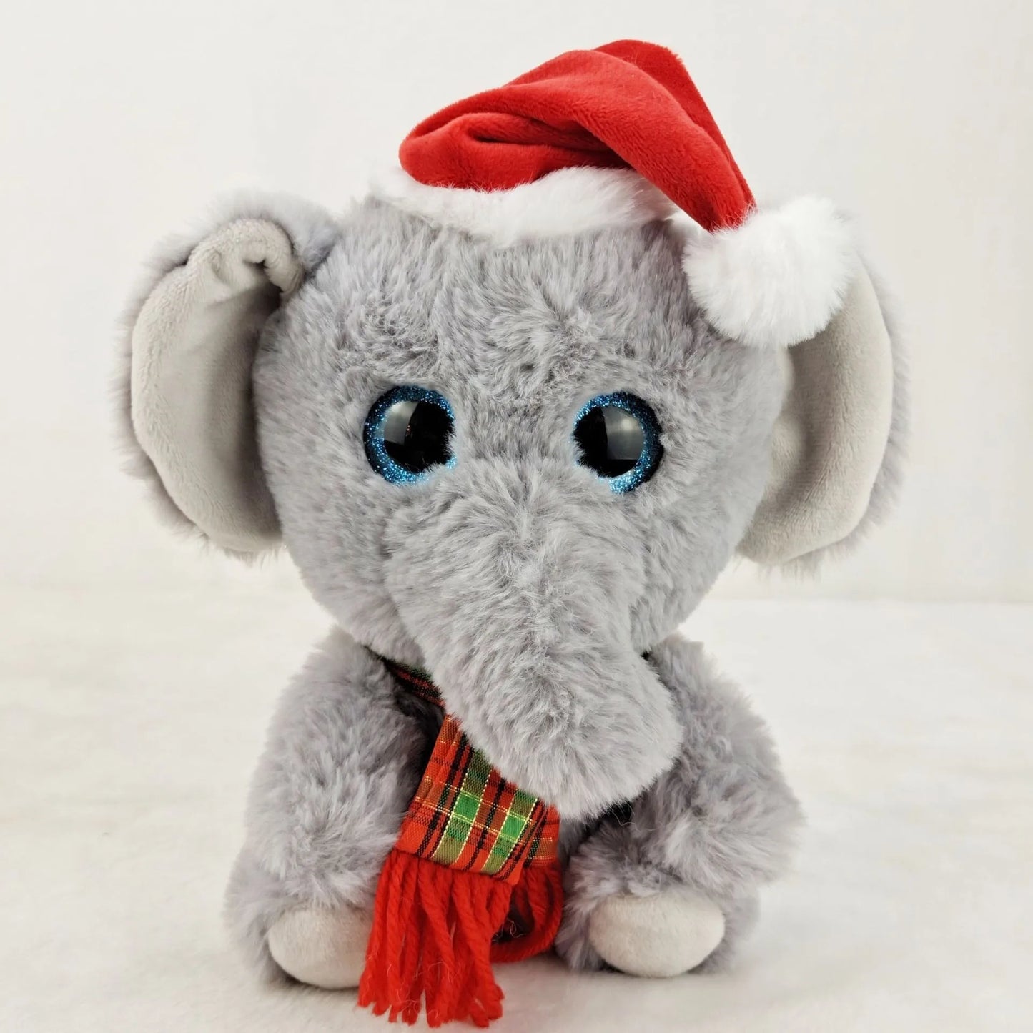 Manufacturer High Quality Christmas Xmas Plush Toys Stuffed Anime Elephant with Clothing for Baby Gift