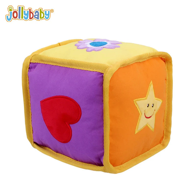 Jollybaby Montessori Early Education Training Ball Plush Rattle Toy PE Bag Boy Toys Above 3 Month PP Cotton Unisex 2 to 6 Years