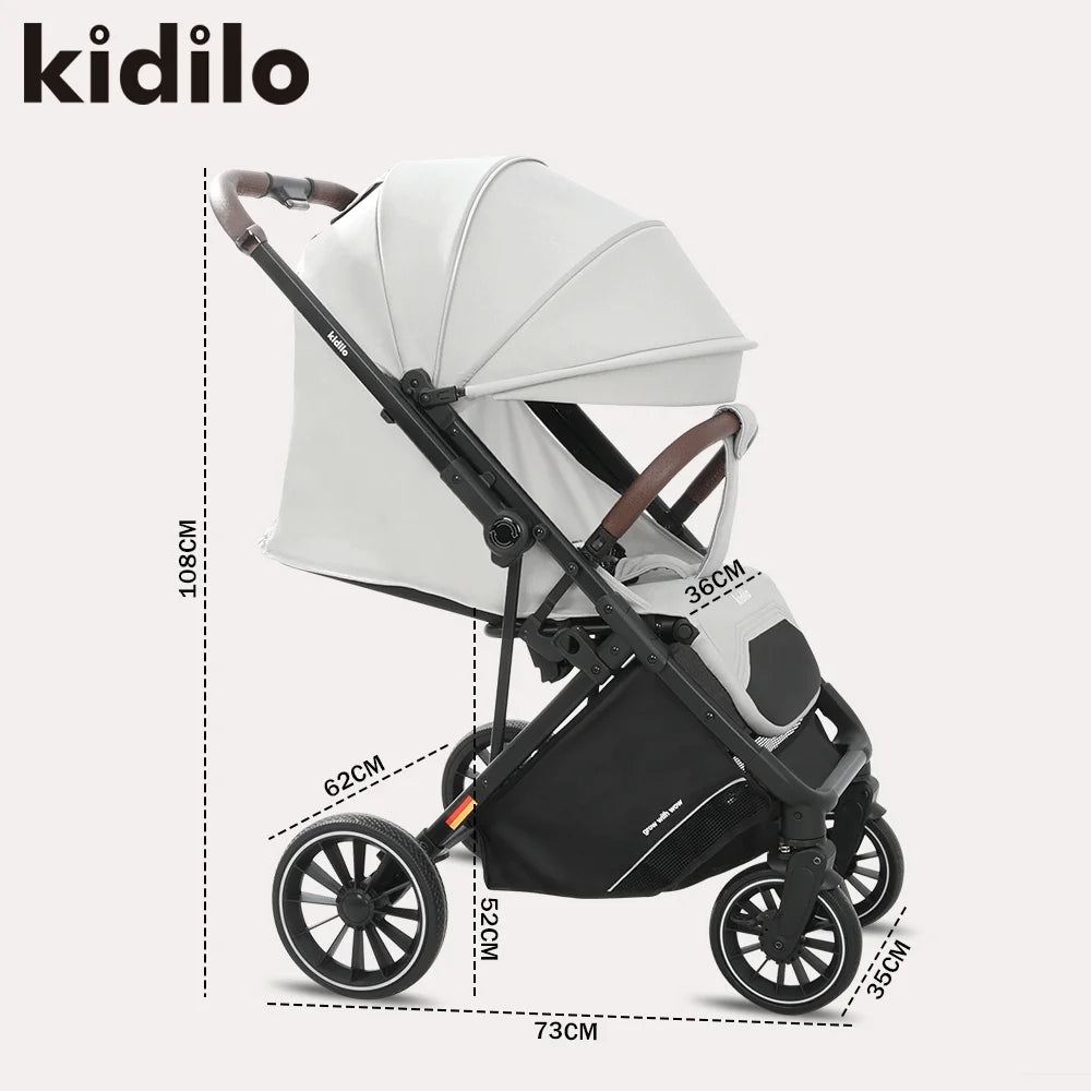 Kidilo 0-3 Years Non-Toxic Lightweight Portable Pushchair Baby Stroller Multiple Foldable for Travel Wholesale From China 6530