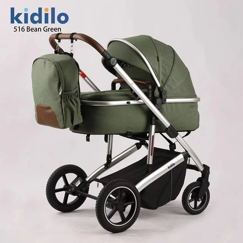 0-3 Years 3 in 1kidilo Baby Stroller with Car Seat Non-Toxic Durable Foldable Travel Stroller for Toddlers Daily Walks 516