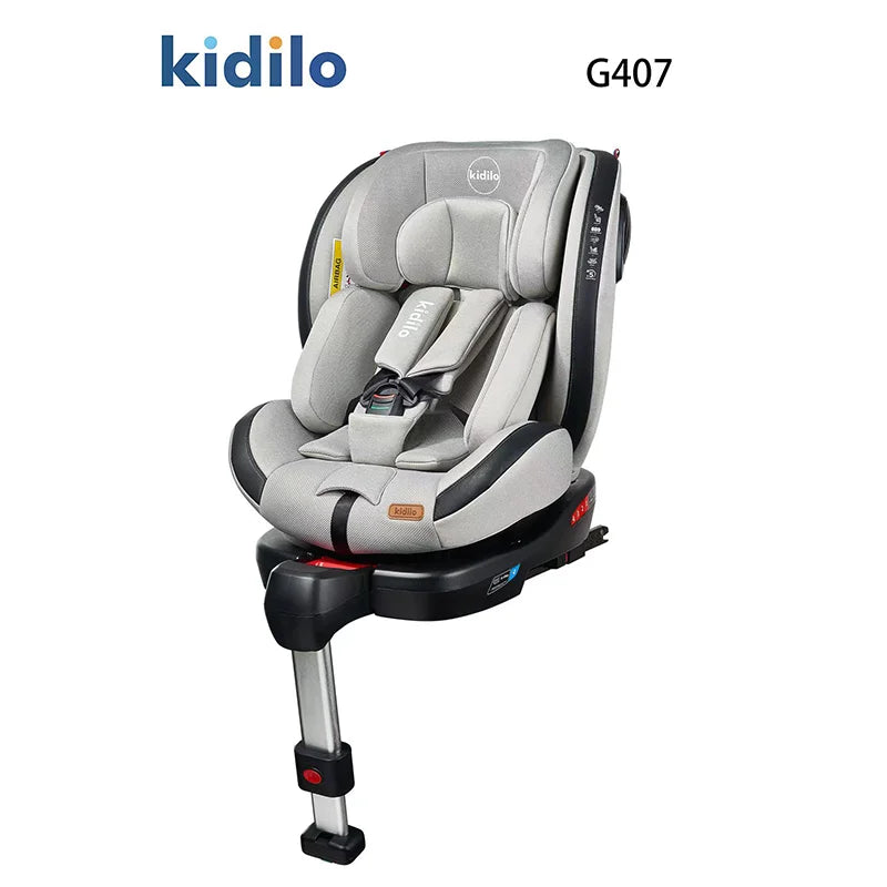 Newborn 0-3 Years 360 Degree Kidilo Baby Car Seat, Infant Car Seats with ISOFIX and Support Leg for Daily Family Rides G407