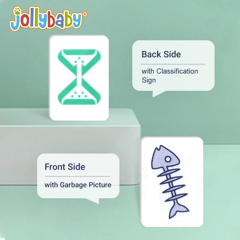 Baby Educational Stuff Plush Soft Felt Toys Preschool Garbage Sorting Learning Training the Ability to Life Skill