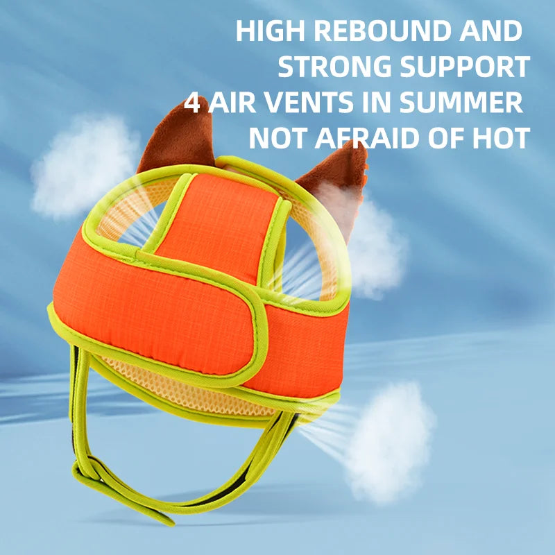 Head Protector Breathable Bumper Bonnet Cap Soft Many Cartoon Animals Baby Protect Safety Walker Head Helmet for Toddler