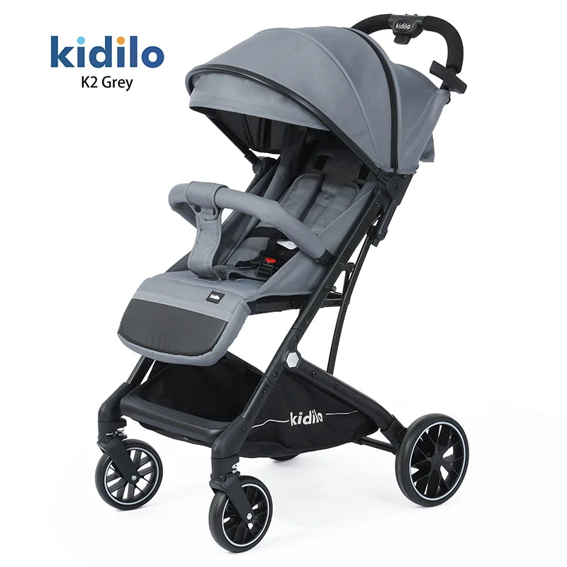 0-3 Years Lightweight Non-Toxic Baby Stroller Foldable Travel Stroller with Adjustable Handle for Toddlers Everyday Walks K2