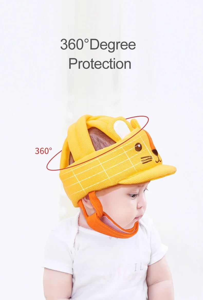Jollybaby Toddler Head Protector Breathable Bumper Bonnet Safety Cap Baby Walker Head Helmet