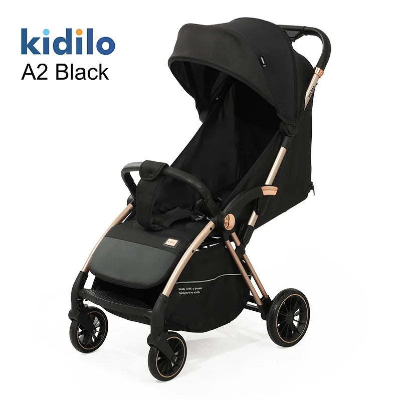 Lightweight Non-Toxic Baby Stroller for 0-3 Years Foldable Travel Stroller with Adjustable Handle Toddlers Family Trips A2