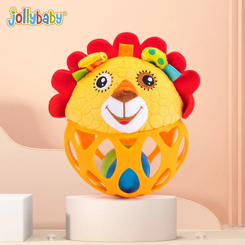 Cute Owl Lion Animal Texture Sensory Develop Baby Rattle Soft Plush Animal Toys Kids Gift Baby Rattle Toys Unisex Warm Welcomed