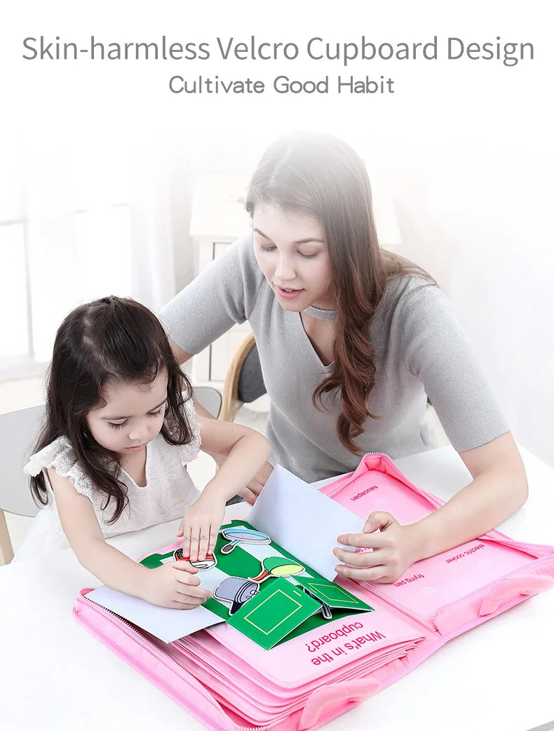 Jollybaby Soft Cloth Book for Baby Brain Development & Early Education