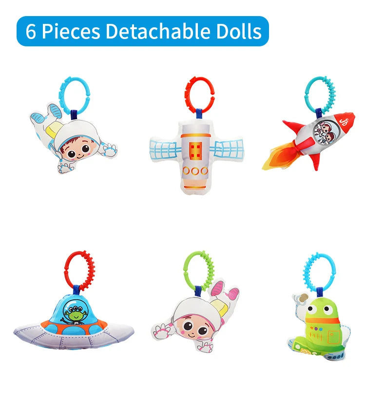 Jollybaby Unisex Eco-friendly Cotton Baby Gym Play Mat Soft Toy Custom Size Copyright Educational Musical Mat Copyrighted Toys