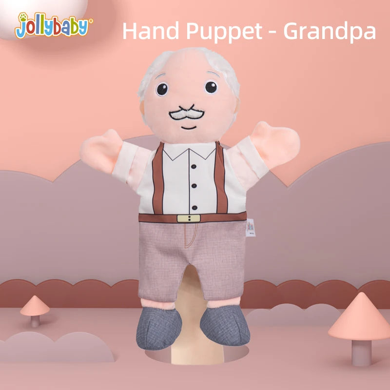 Educational Pretend Telling Story Doll Toy Hand Puppet Family Menber Charater 100% Soft Plush Baby for Children Kid Unisex