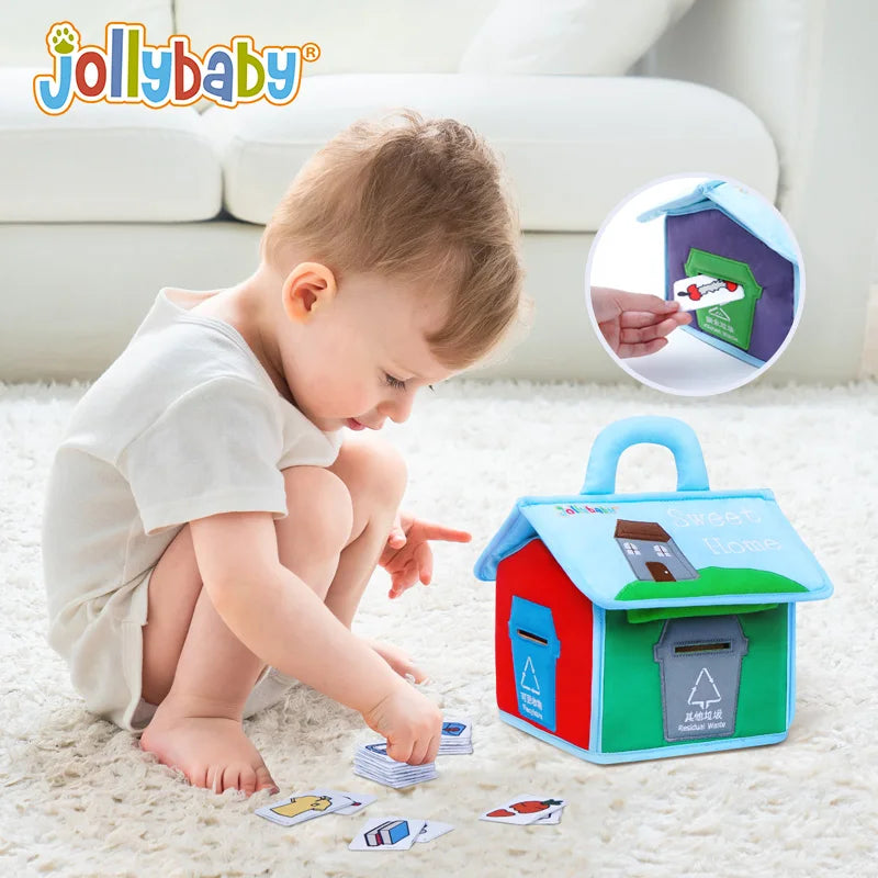 Baby Educational Stuff Plush Soft Felt Toys Preschool Garbage Sorting Learning Training the Ability to Life Skill
