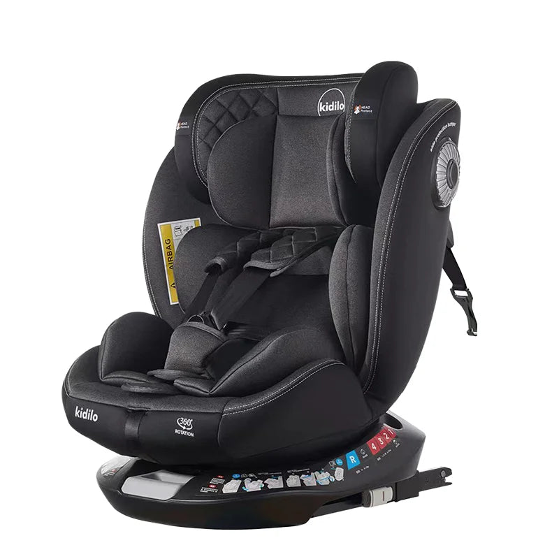 Newborn 0-3 Years 360 Degree Kidilo Baby Car Seat, Infant Car Seats with ISOFIX Certified for Daily Family Rides G406