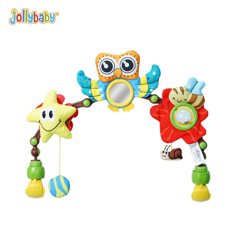 Infant Plush Animal Mobile Bed Bell Baby Newborn Educational Car Seat Crib Pram Arch Hanging Rattle Toy for Kid Toddler