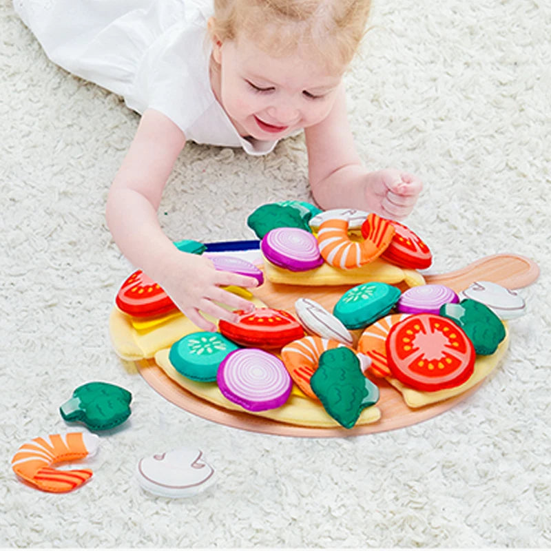 Jollybaby Custom Soft Collection Plush Toy Baby Kitchen Pretend Cutting Play Pretend Food for Kids