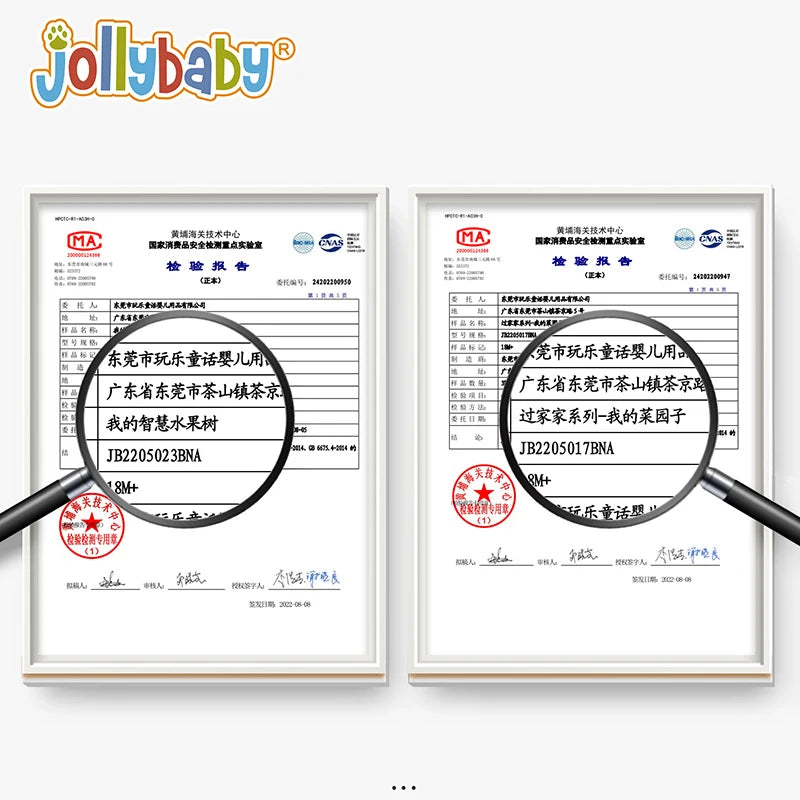 JOLLYBABY Preschool Kitchen & Food Pretend Play Set Washable Fabric Soft Plush Stuffed Toy Educational Sensory Toy for Babies