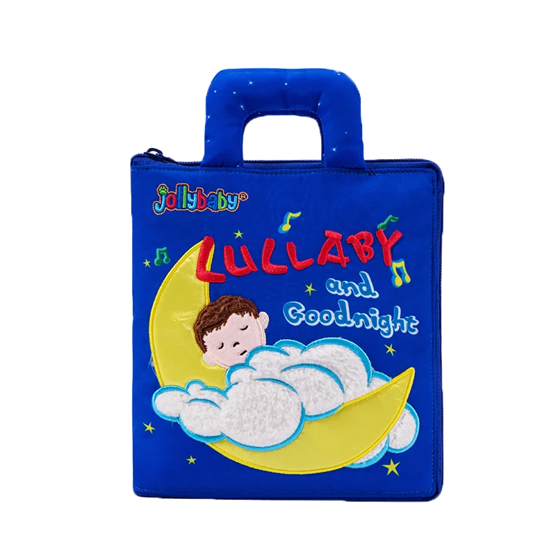 Jollybaby Customization logo Practical Skills Infant Early Educational Toys My First Book Fabric Montessori Busy Quiet Book
