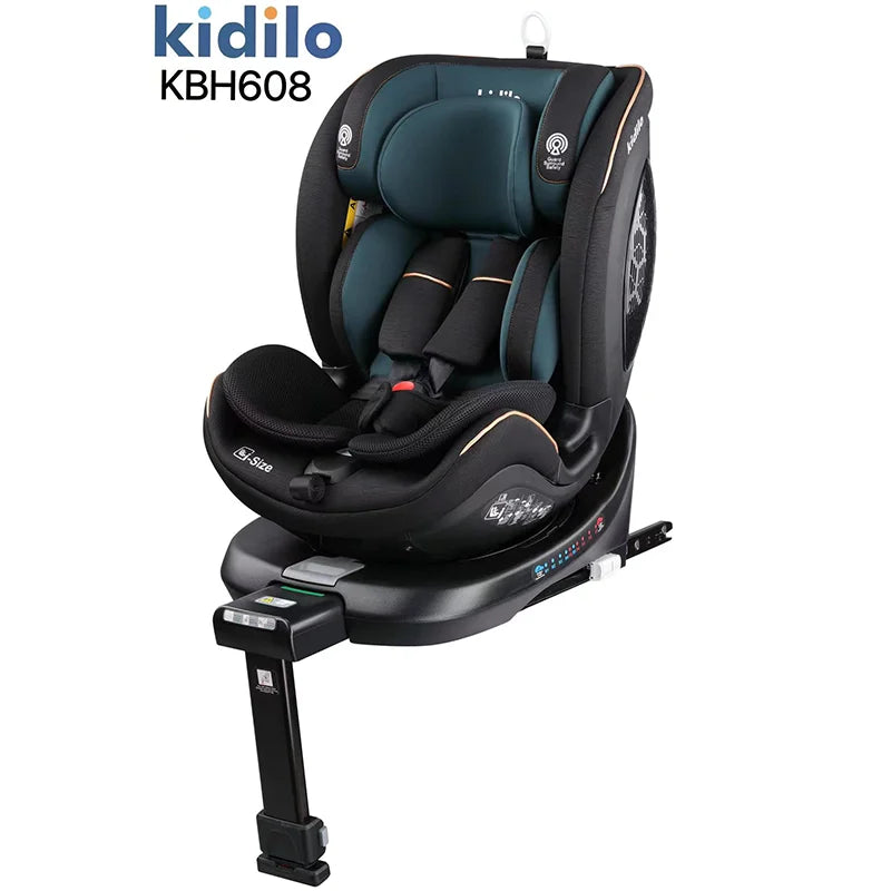 Newborn 0-3 Years 360 Degree Kidilo Baby Car Seat, Infant Car Seats with ISOFIX and Support Leg for Daily Family Rides KBH608