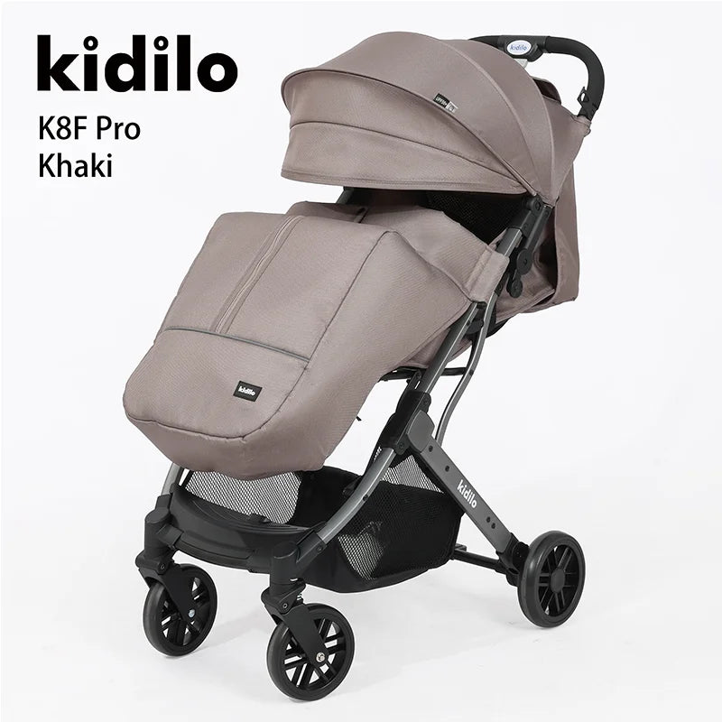 0-3 Years Baby Stroller Lightweight Non-Toxic Foldable Travel Stroller with Adjustable Handle for Toddlers Family Trips K8F Pro
