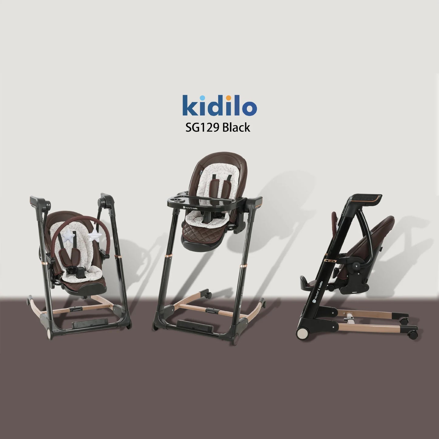 Kidilo Electric Automatic Rocking Bouncer Chair for Babies Newborn Baby Sleep Swing Cradle for 0-12 Months SG129