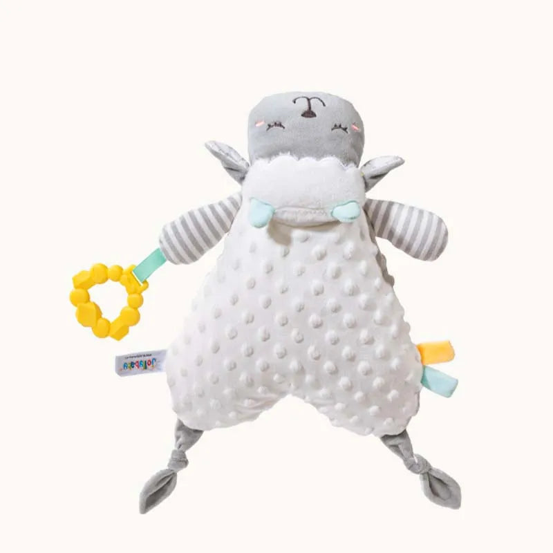 Jollybaby Baby Toy Soother Plush Crib Machine with for Newborns 0+ Months Super Soft Teething Ring Toys for Babies & Toddlers