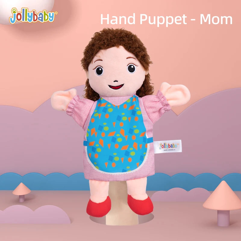 Educational Pretend Telling Story Doll Toy Hand Puppet Family Menber Charater 100% Soft Plush Baby for Children Kid Unisex